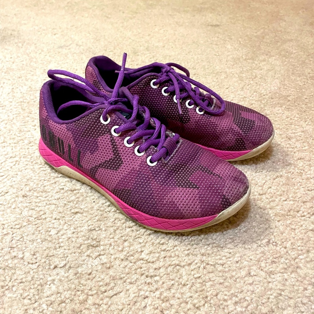 NOBULL purple Camo size 7 trainers